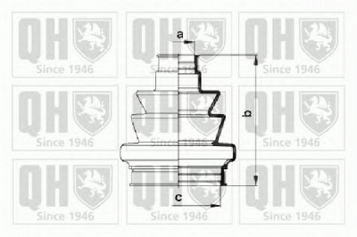 QUINTON HAZELL qjb989 -  Комплект пыльника, приводной вал